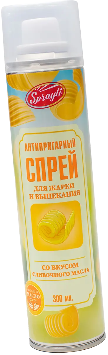 Антипригарный спрей для жарки и выпекания со вкусом сливочного масла